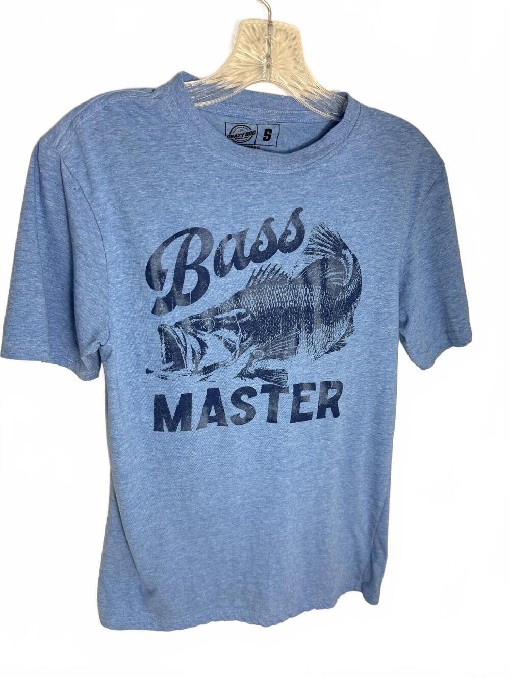 Crazy 8 Men's Bass Master Graphic T-Shirt Size Small